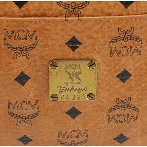 MCM Shoulder Bag in Cognac Visetos Coated Canvas – Vintage Germany Serial V4393 - Picture 4 of 8